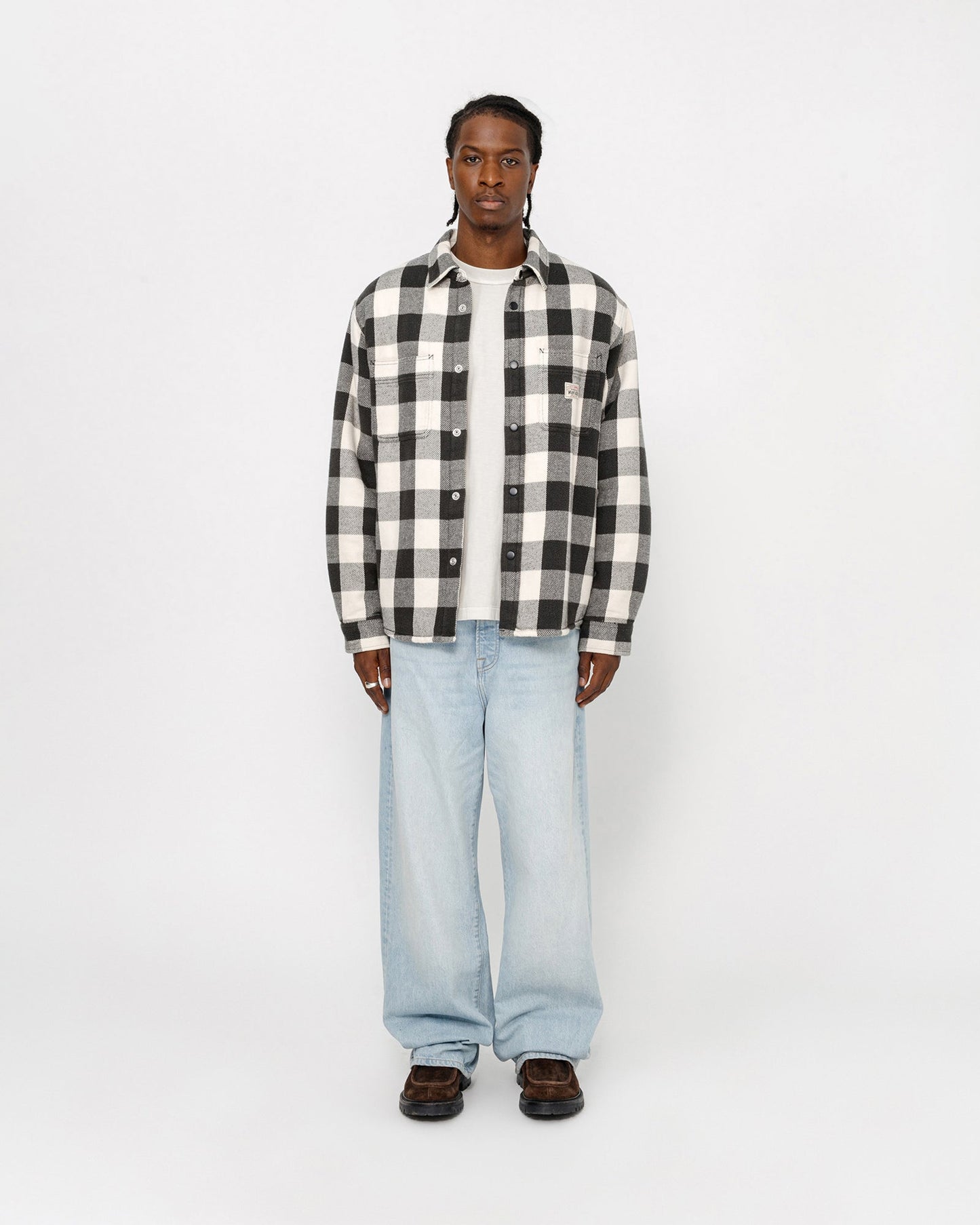 SHERPA LINED BUFFALO PLAID SHIRT