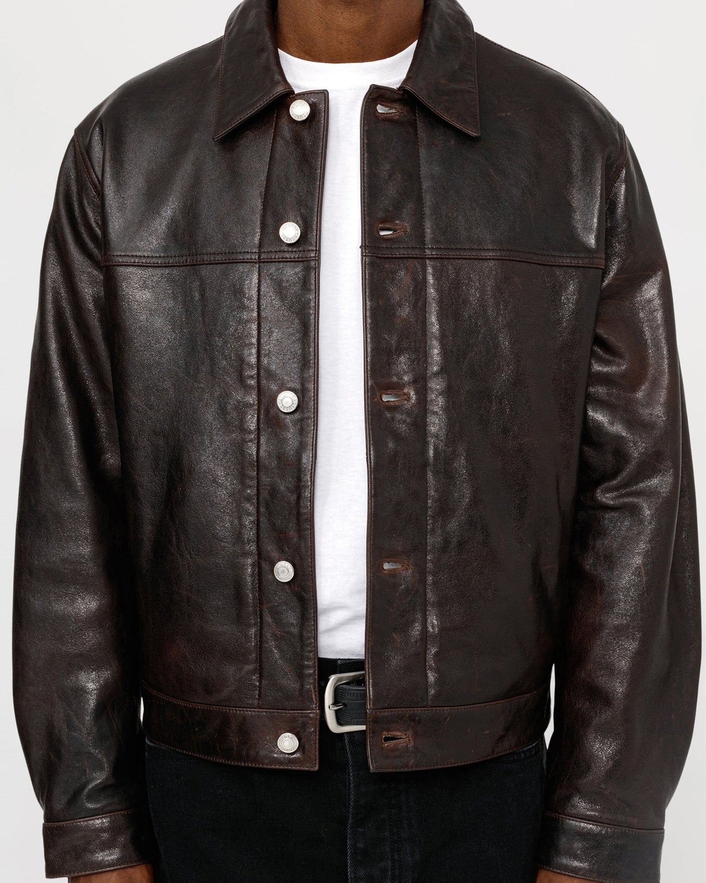 TRUCKER JACKET LEATHER