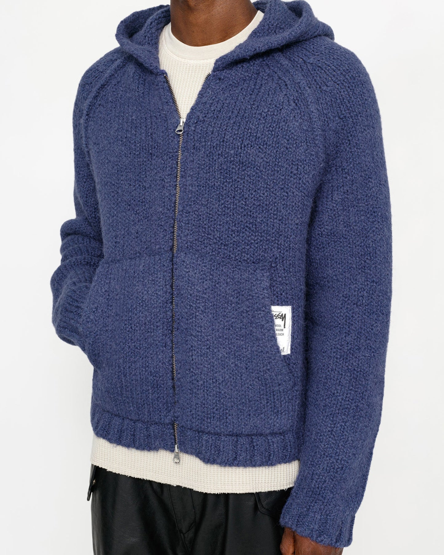 CHUNKY KNIT ZIP HOODIE