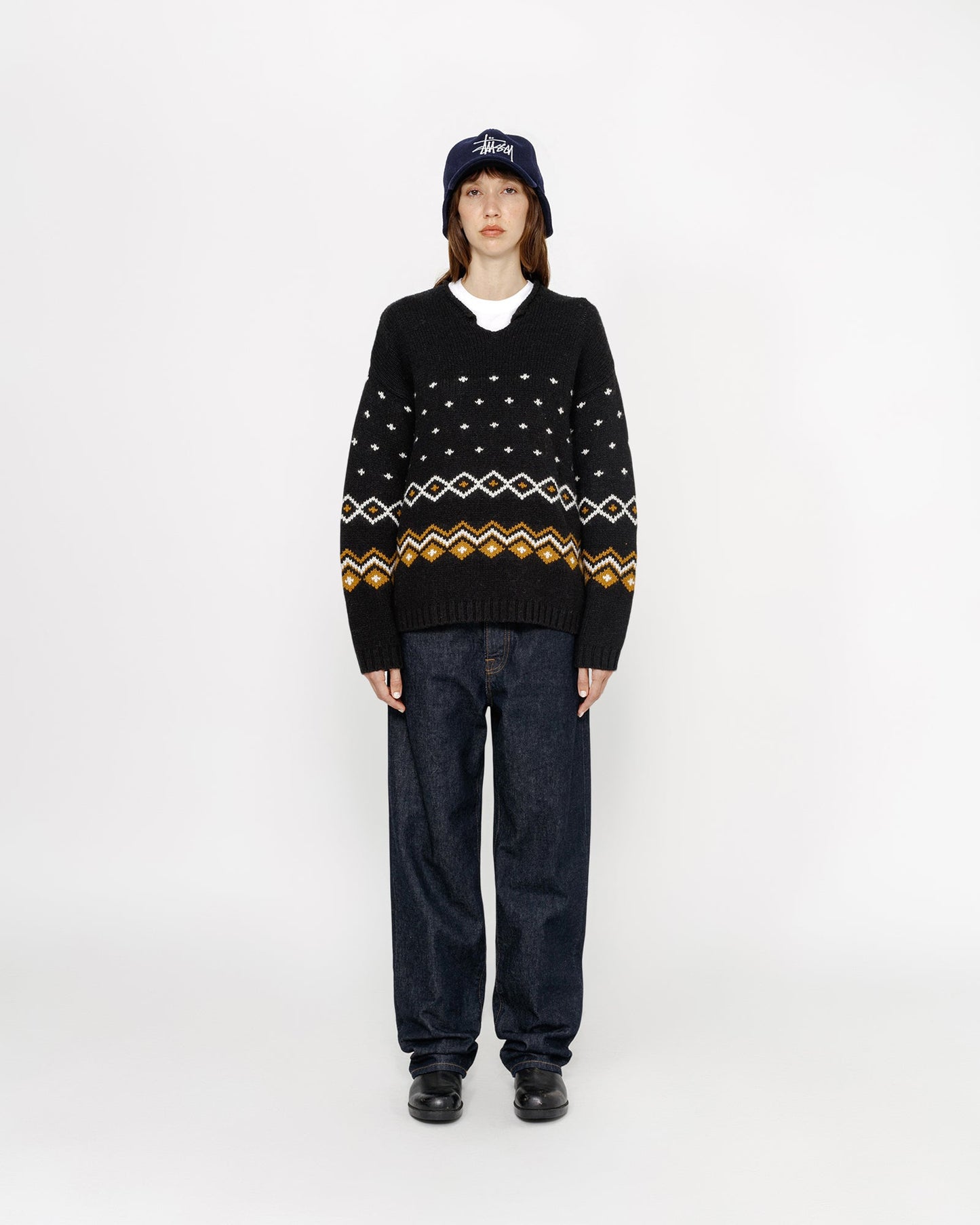 ROLL NECK FAIRISLE SWEATER