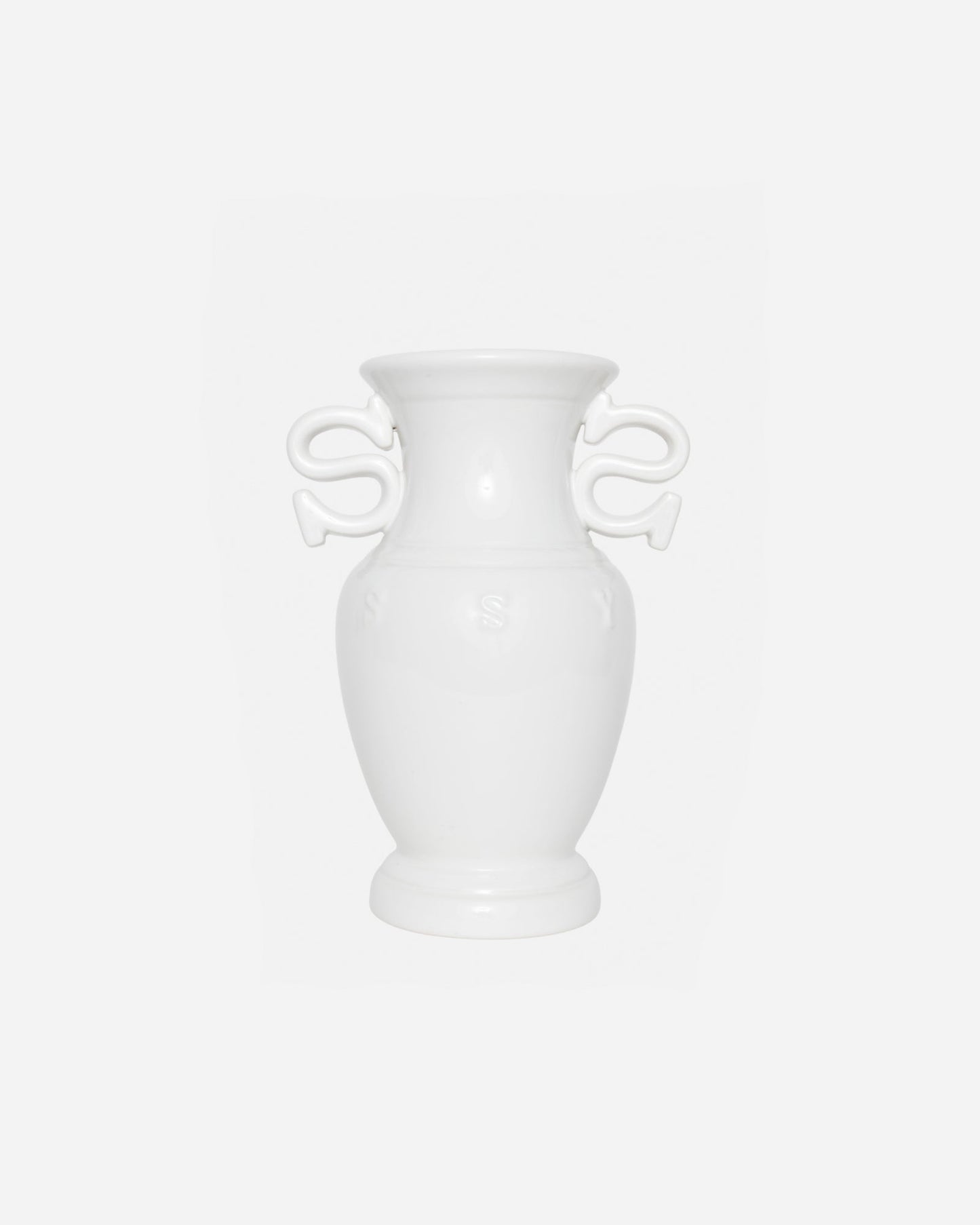 S HANDLE CERAMIC VASE